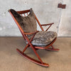 Vintage Mid Century Modern Danish Rocking Chair By Frank Reenskaeg