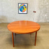 Mid Century Dining Table With Two Leaf Extention