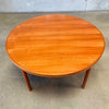 Mid Century Dining Table With Two Leaf Extention