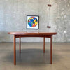 Mid Century Dining Table With Two Leaf Extention