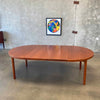 Mid Century Dining Table With Two Leaf Extention