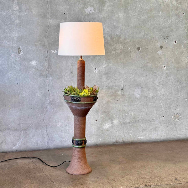 Danish Ceramic Planter Lamp