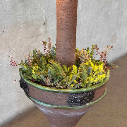 Danish Ceramic Planter Lamp
