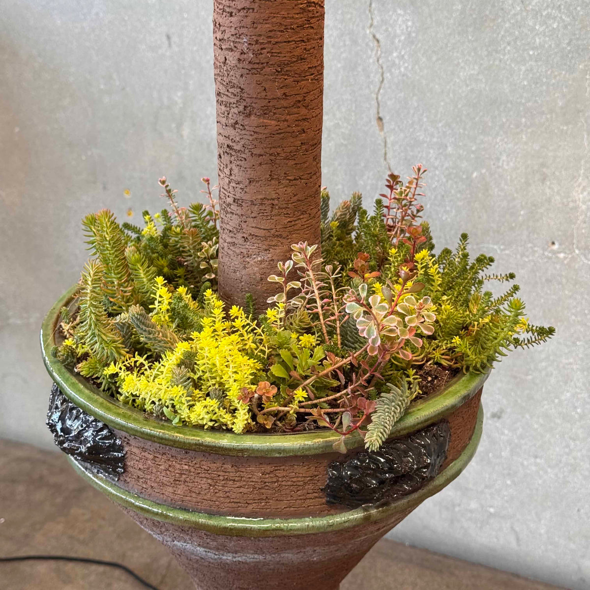 Danish Ceramic Planter Lamp