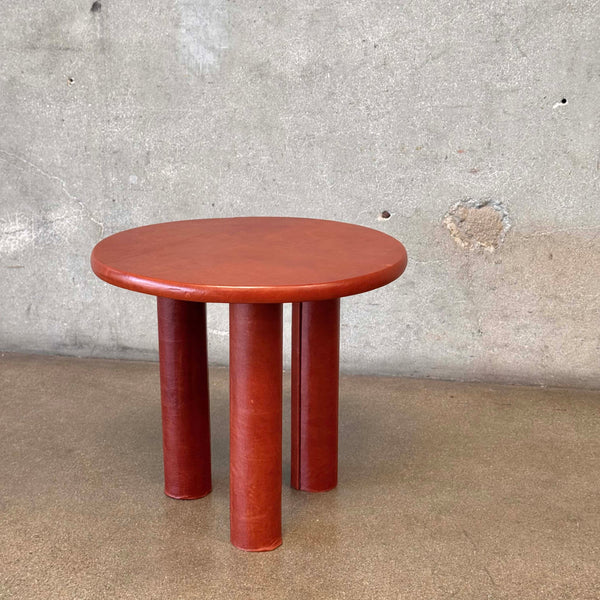 Leather Custom Side Table