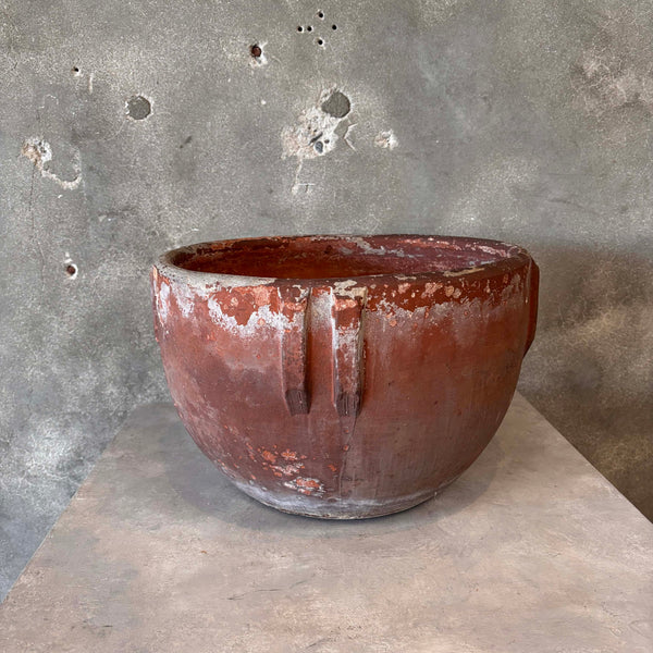 Large Bauer Indian Bowl Redware Planter #1