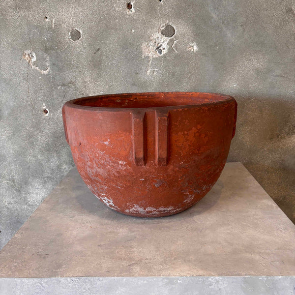 Large Bauer Indian Bowl Redware Planter #2