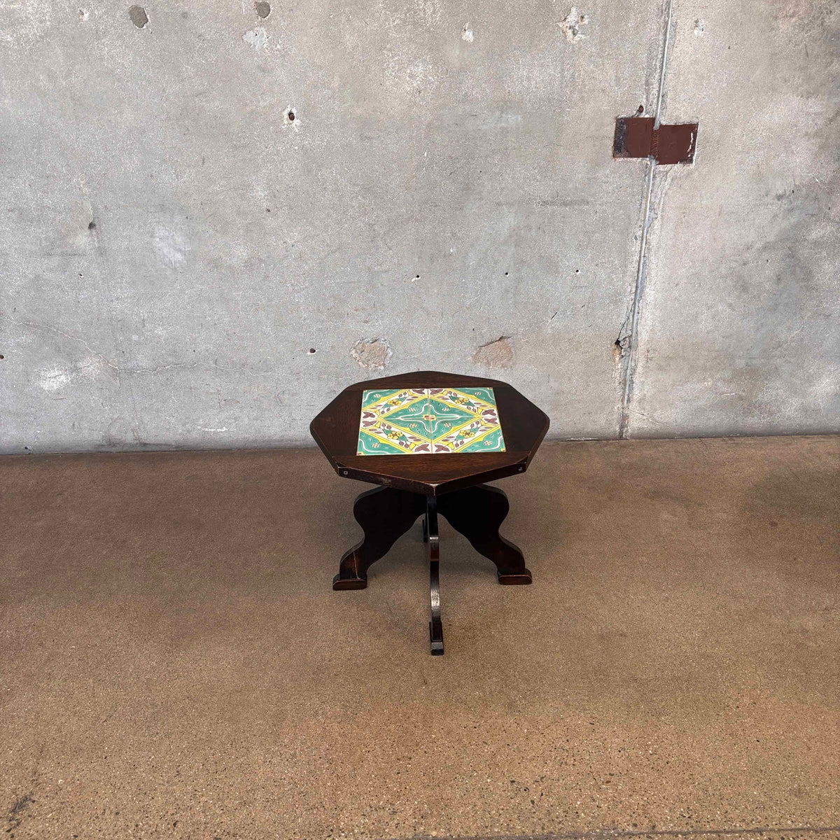 1930s California Tile Table - Wood Base With D&M Tiles