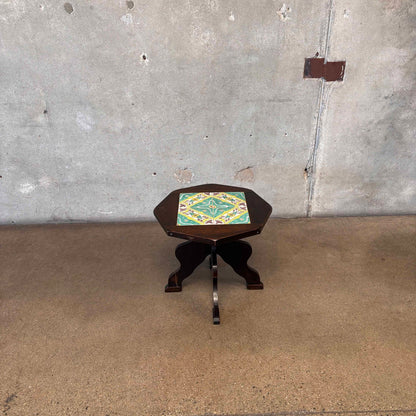 1930s California Tile Table - Wood Base With D&M Tiles