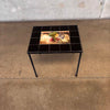Tiled Patio Side Table With Spanish Dancer Scene