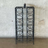 Arthur Umanoff Style 12 Bottle Wine Rack - Wrought Iron With Wooden Handles
