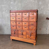Early 20th Century Tiger Oak Antique Catalog File Cabinet Made By Globe