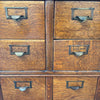 Early 20th Century Tiger Oak Antique Catalog File Cabinet Made By Globe