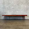 Vintage Mid Century Modern Slat Bench / Coffee Table