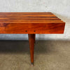 Vintage Mid Century Modern Slat Bench / Coffee Table