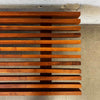 Vintage Mid Century Modern Slat Bench / Coffee Table