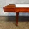 Vintage Mid Century Modern Slat Bench / Coffee Table