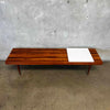 Vintage Mid Century Modern Slat Bench / Coffee Table