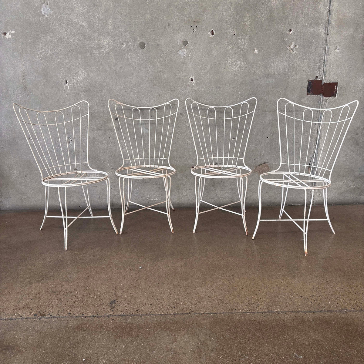 Set of Four Mid Century Modern Homecrest Patio Chairs