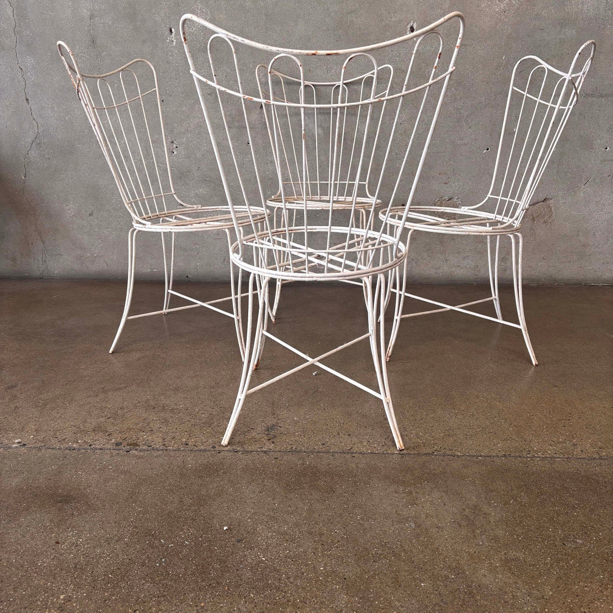 Set of Four Mid Century Modern Homecrest Patio Chairs