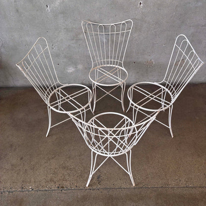 Set of Four Mid Century Modern Homecrest Patio Chairs