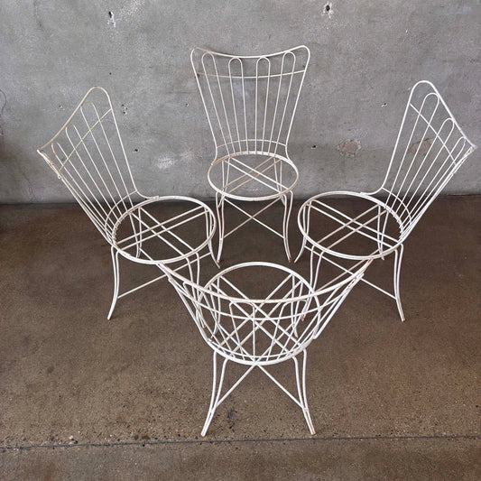 Set of Four Mid Century Modern Homecrest Patio Chairs
