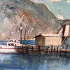 Framed Moro Bay Watercolor - Signed