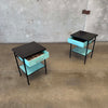 Pair of Mid Century Vista Of California Nightstands