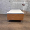 Mid Century Modern Double Sided 14 Drawer 2 Cabinet Coffee Table