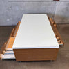 Mid Century Modern Double Sided 14 Drawer 2 Cabinet Coffee Table