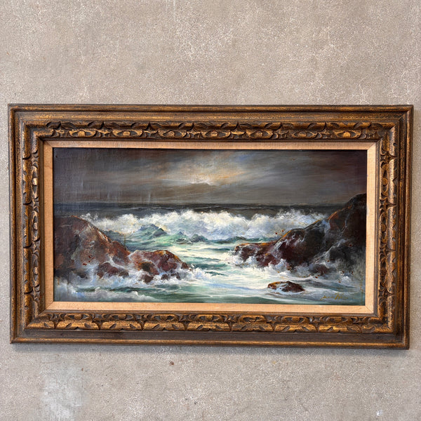 Rockledge Moonlight Oil Painting - Signed
