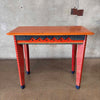 Handmade & Hand Painted Console Table, Made In Texas - 2008