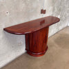 Vintage Rosewood Tambour Door Credenza Made In Denmark