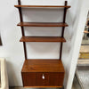 Single Bay Walnut Wall Unit w/Secretary By Poul Cadovious - With Key