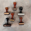 Vintage Archilles Rubberstamp Carousel 6 Stamp Holder w/ Stamps