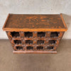 Vintage Mission Style Wood Wine Holder