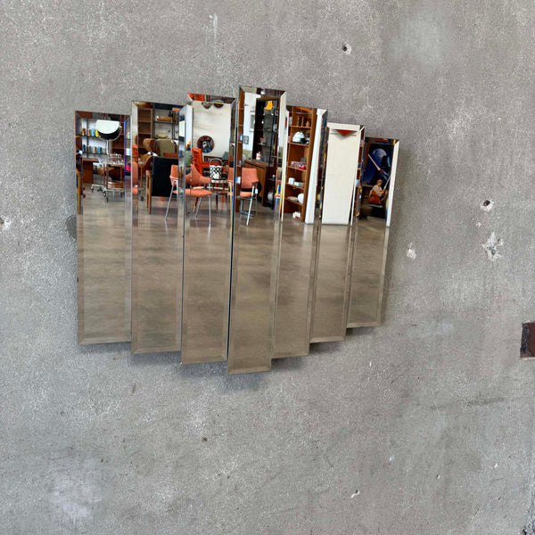 80's Art Deco Style Panel Mirror