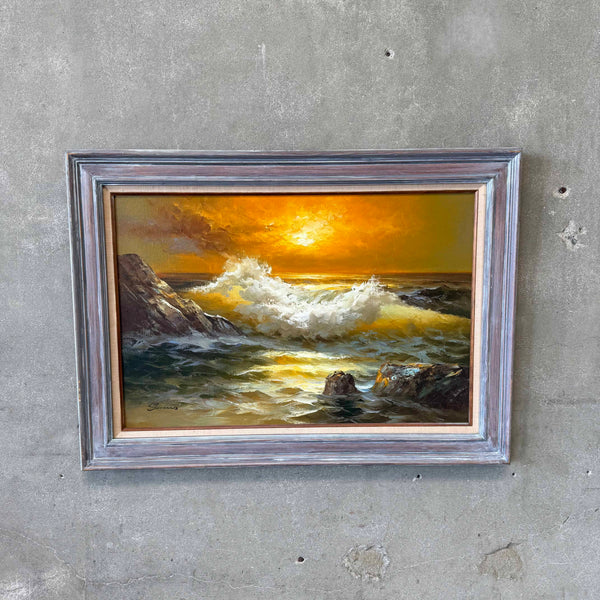 Vintage Oil On Canvas