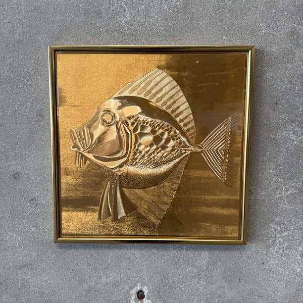 Vintage Fish Foil Art