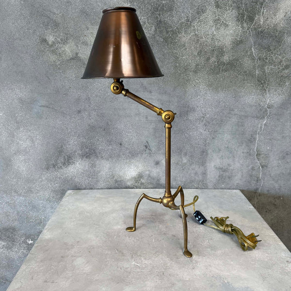 Vintage Solid Brass Articulating Lamp