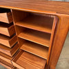 Bernhard Pedersen Teak Tambour Door Cabinet, Denmark