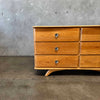 Mid Century Solid Oak Dresser, Circa 1950