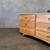 Mid Century Solid Oak Dresser, Circa 1950