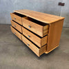 Mid Century Solid Oak Dresser, Circa 1950