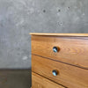 Mid Century Solid Oak Dresser, Circa 1950