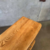 Mid Century Solid Oak Dresser, Circa 1950