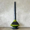 Vintage Mid Century Modern Green Glaze Ceramic Aztec Fireplace
