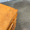 1950s Architects Desk With Hidden Flat File Drawer w/ Key