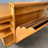 1950s Architects Desk With Hidden Flat File Drawer w/ Key