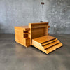 1950s Architects Desk With Hidden Flat File Drawer w/ Key